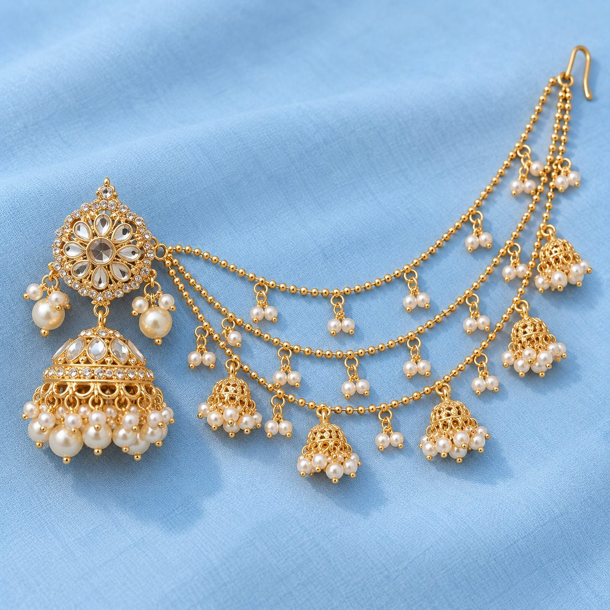 Noor-e-Gul Sahara Jhumka Earrings
