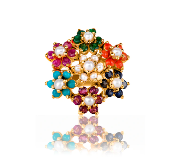 Zircoon Flower Ring - 01