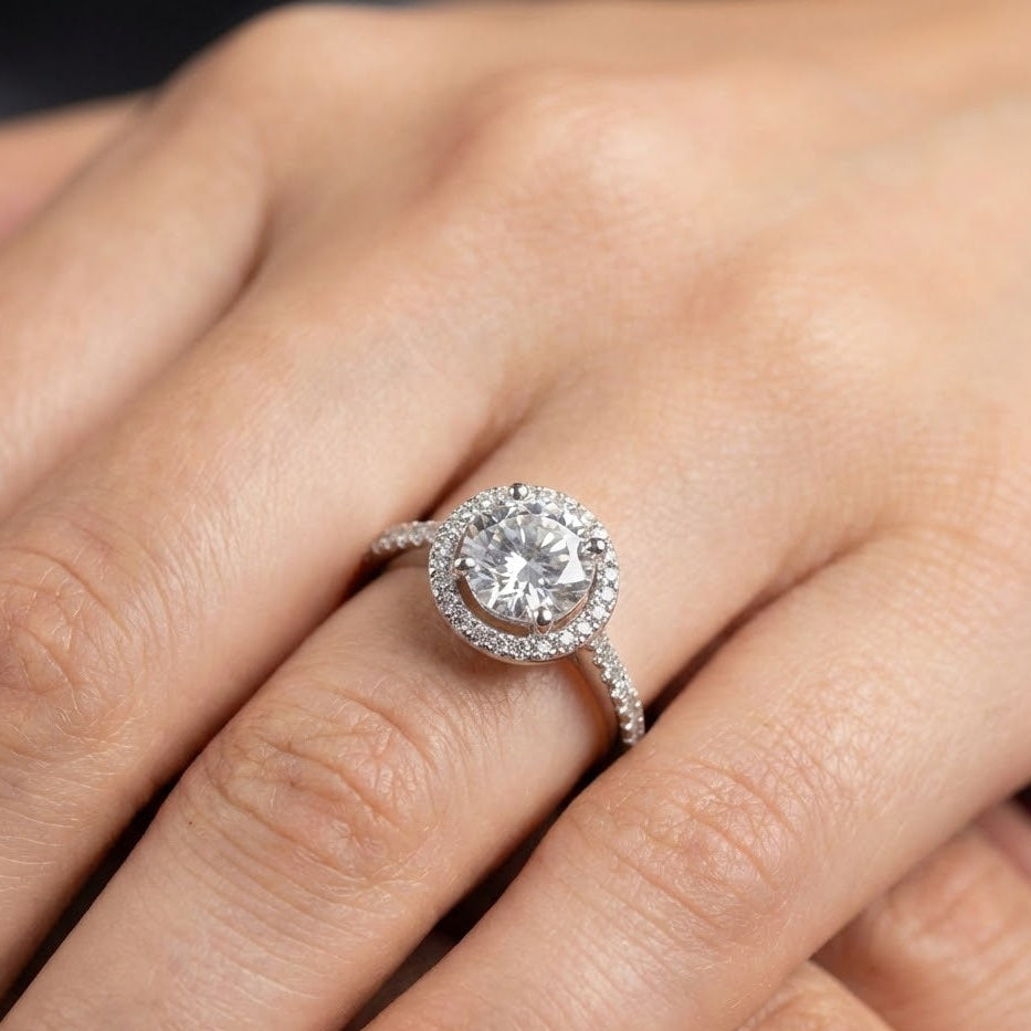 PLATINUM ROUND DIAMOND RING