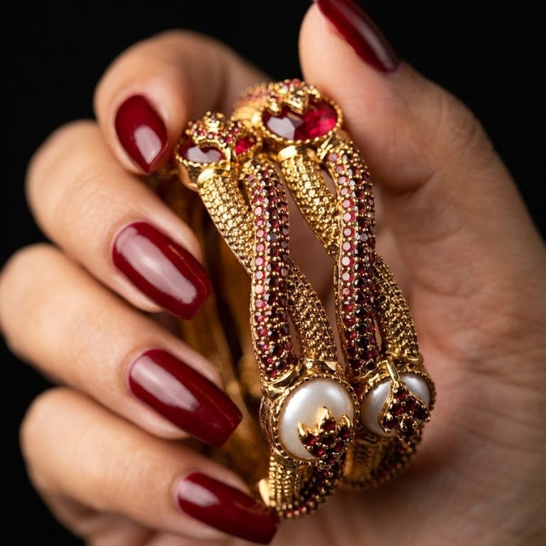 The "Gilded Splendor" Heritage Solitaire Bangle