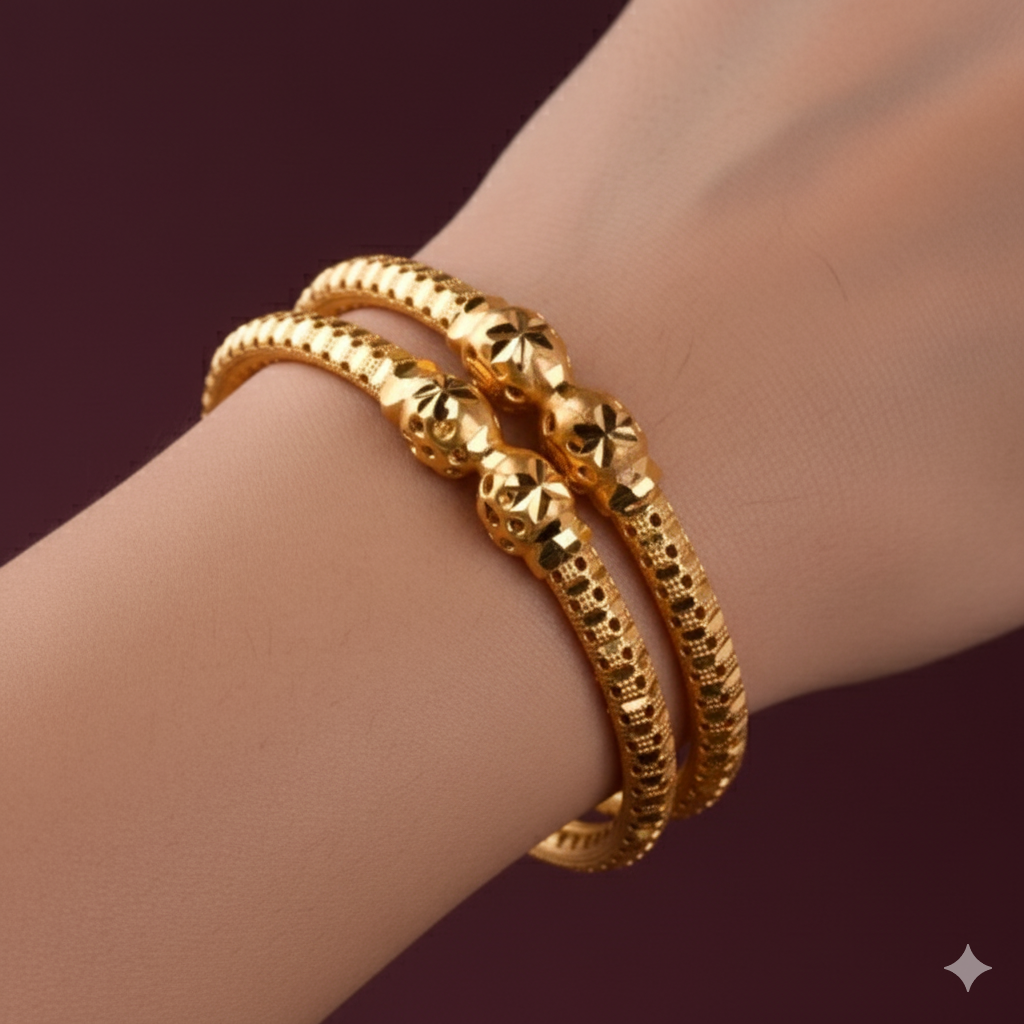 Fine Gold Bangles 02 (2.4 Size)