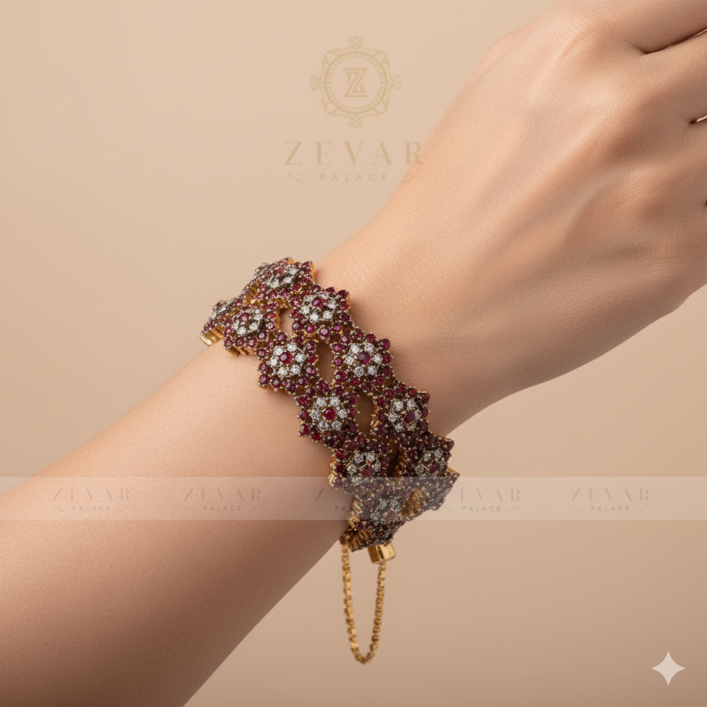 Zircons Bangle 01 Ruby
