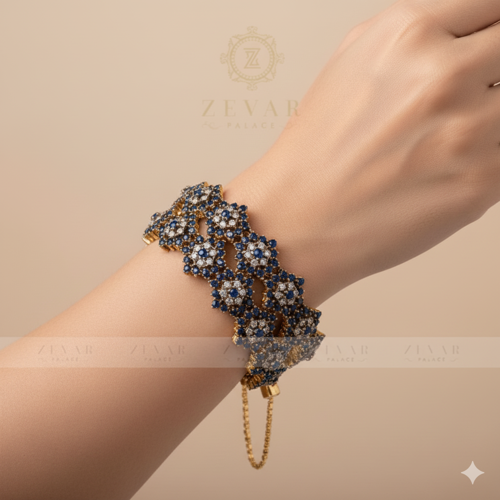 Zircons Bangle 01 Blue