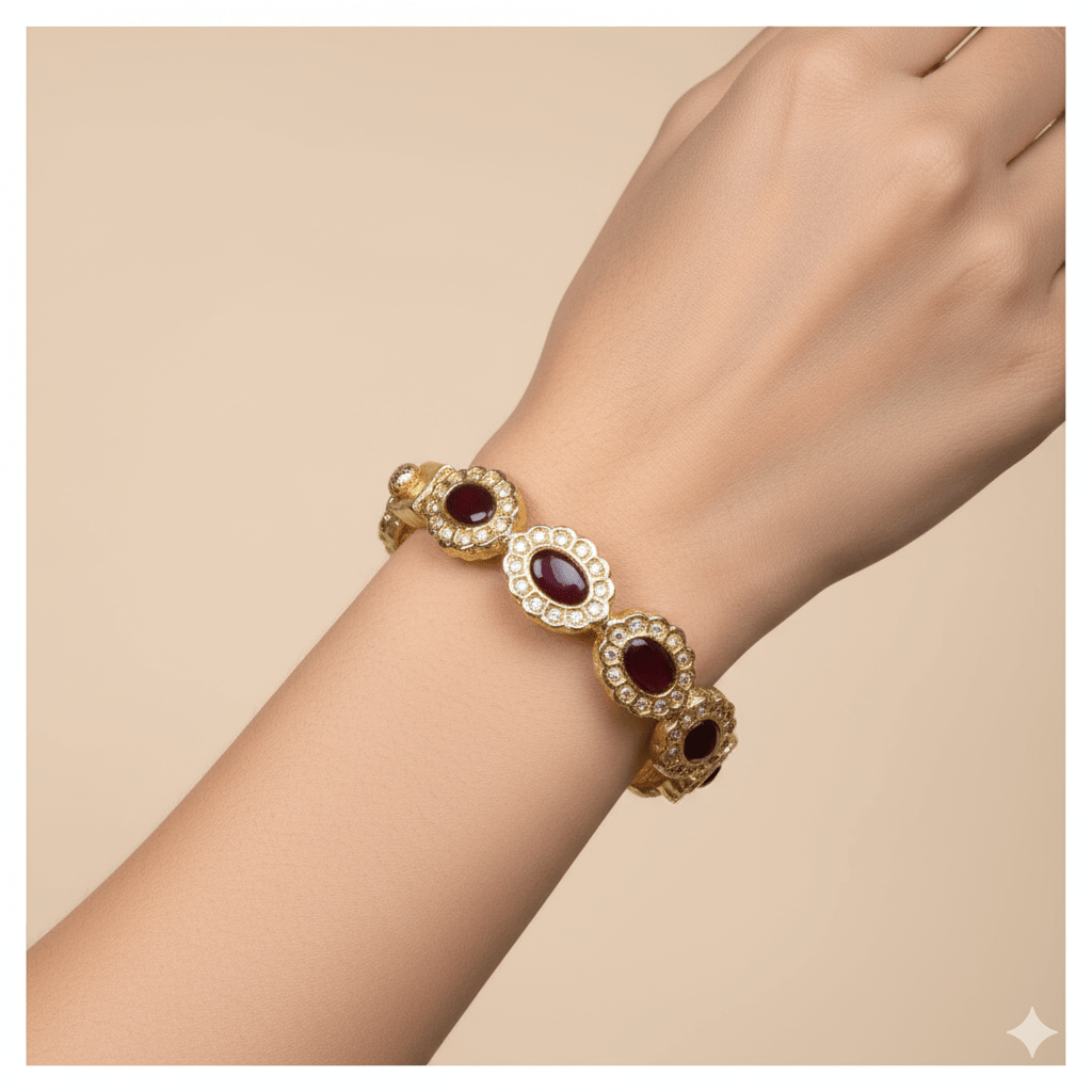 Polki Kundun Bangles