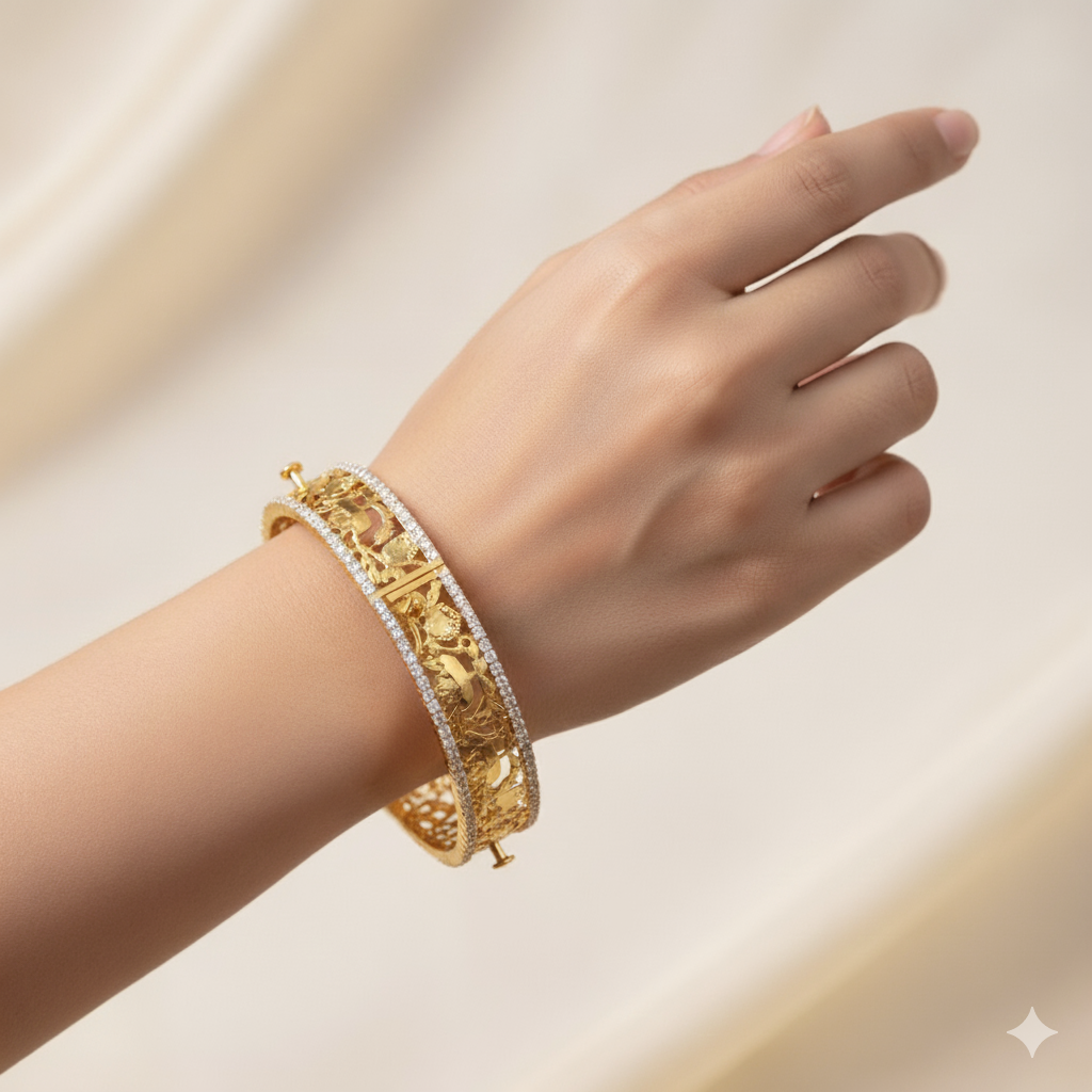Golden Victorian Bangle