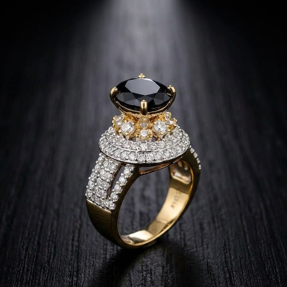 Moonstone Sterling Ring - 22K Gold Plated Ring