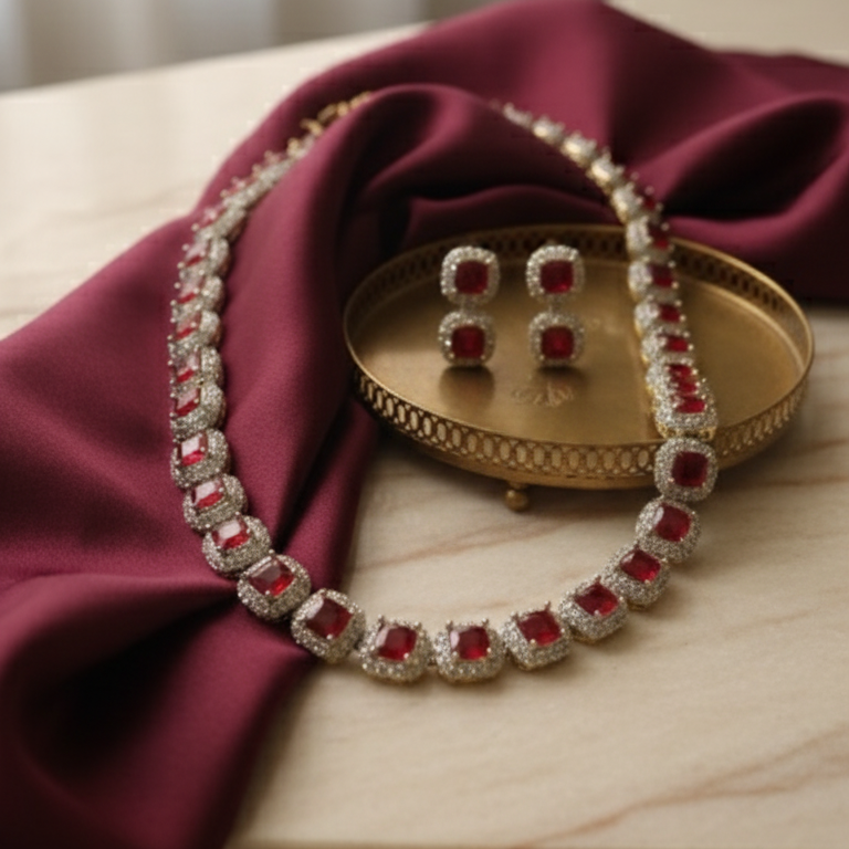 Naqsh-e-Zircon Mala Ruby