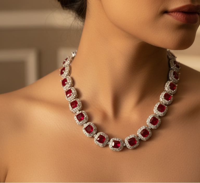 Naqsh-e-Zircon Mala Ruby