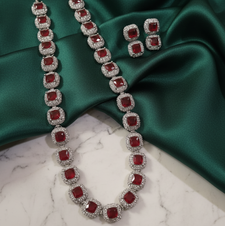 Naqsh-e-Zircon Mala Ruby