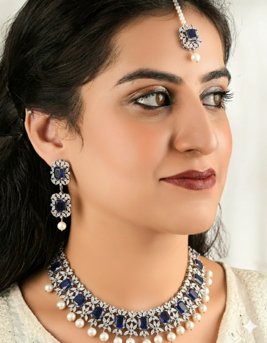 Yumna Zaidi Silver Set - 002