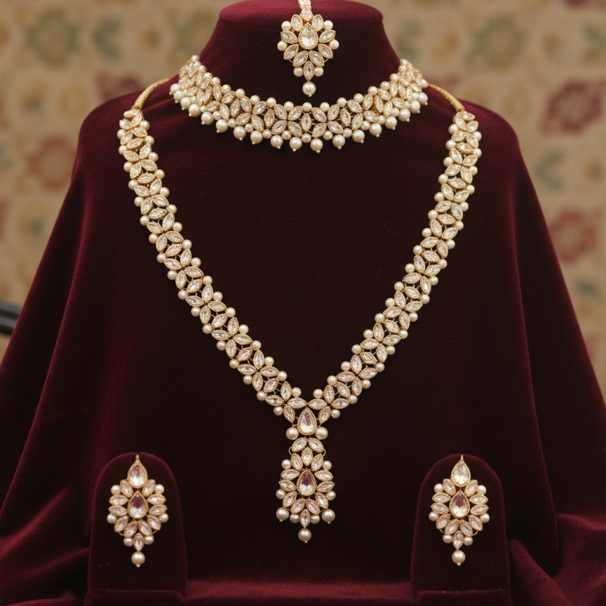 Imperial Dynasty Jewelry Set - Premium Necklace & Earring Set