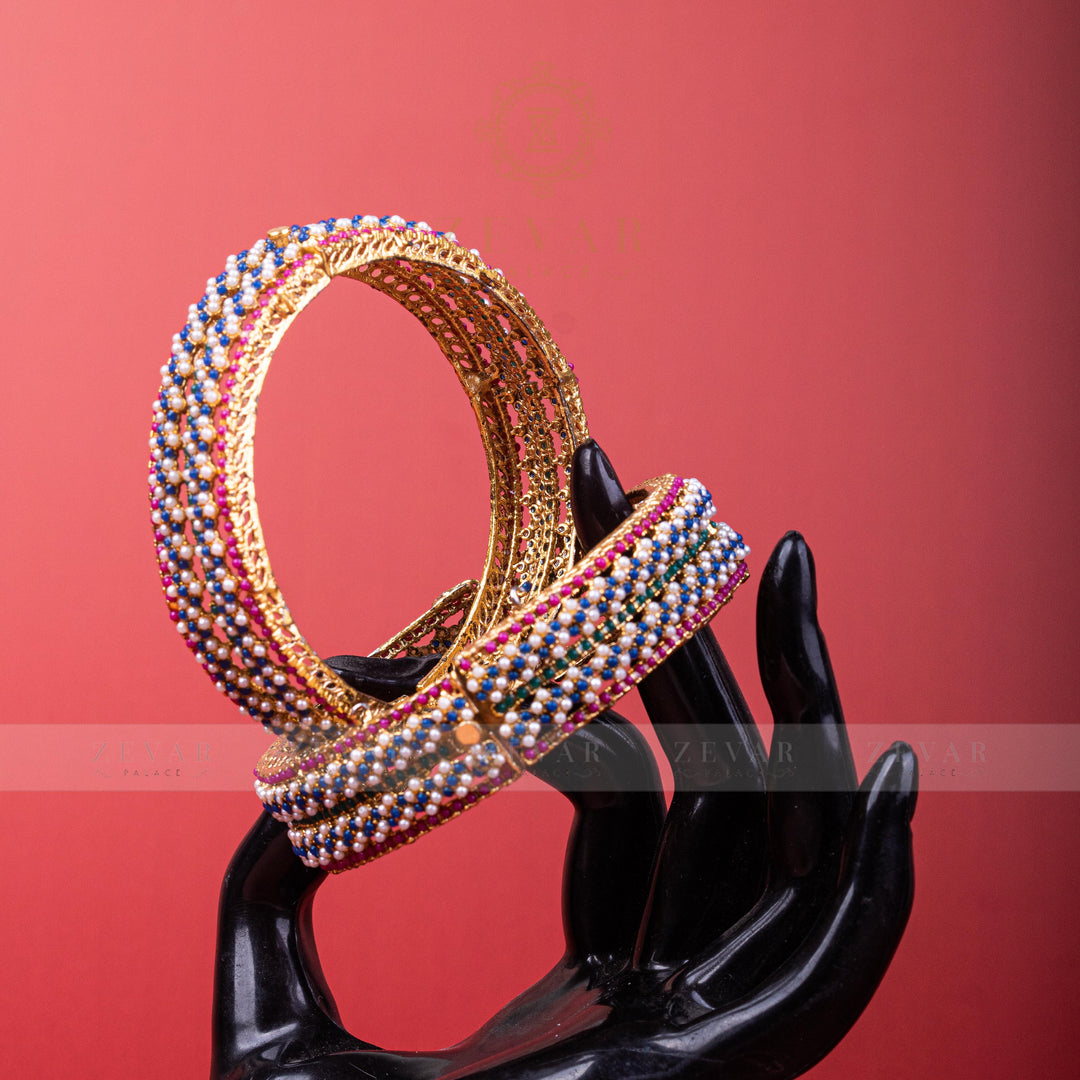 Naurattan Bangle Pair - 17