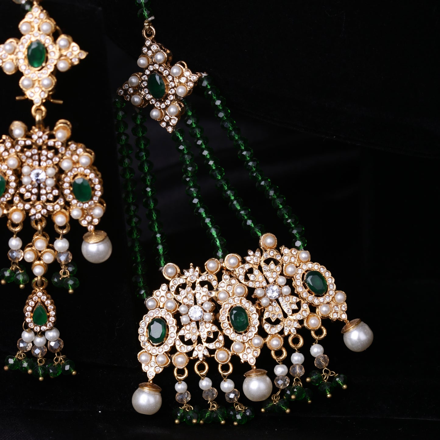 Emitation Bridal Set Green