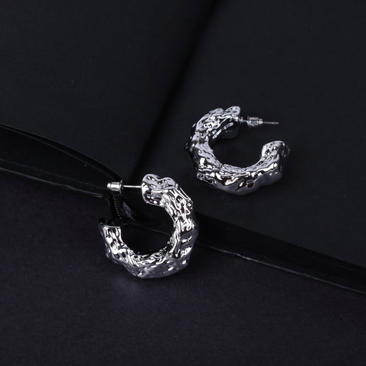 Wrinkled Shaped Earring