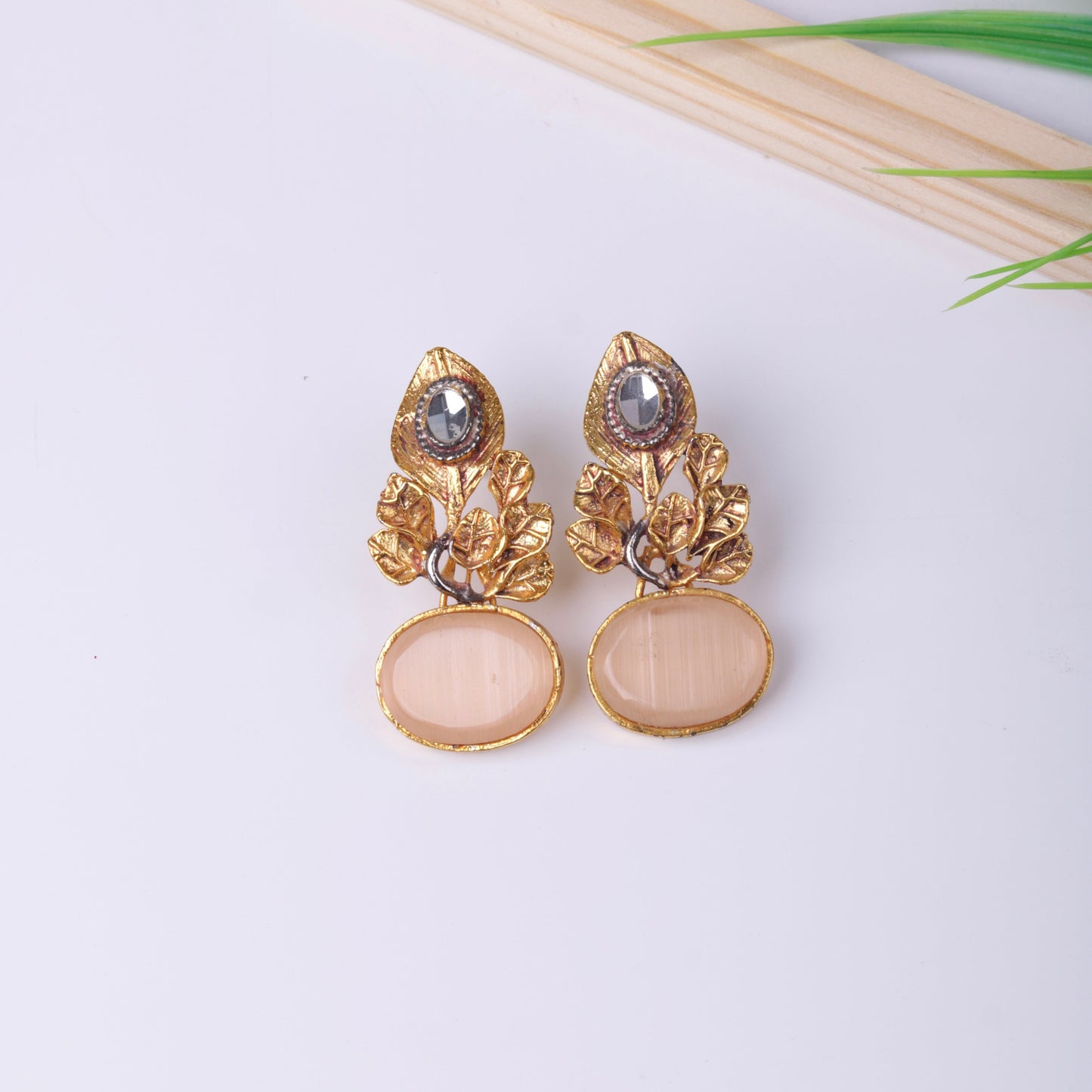 Designer's  Leaf Studs