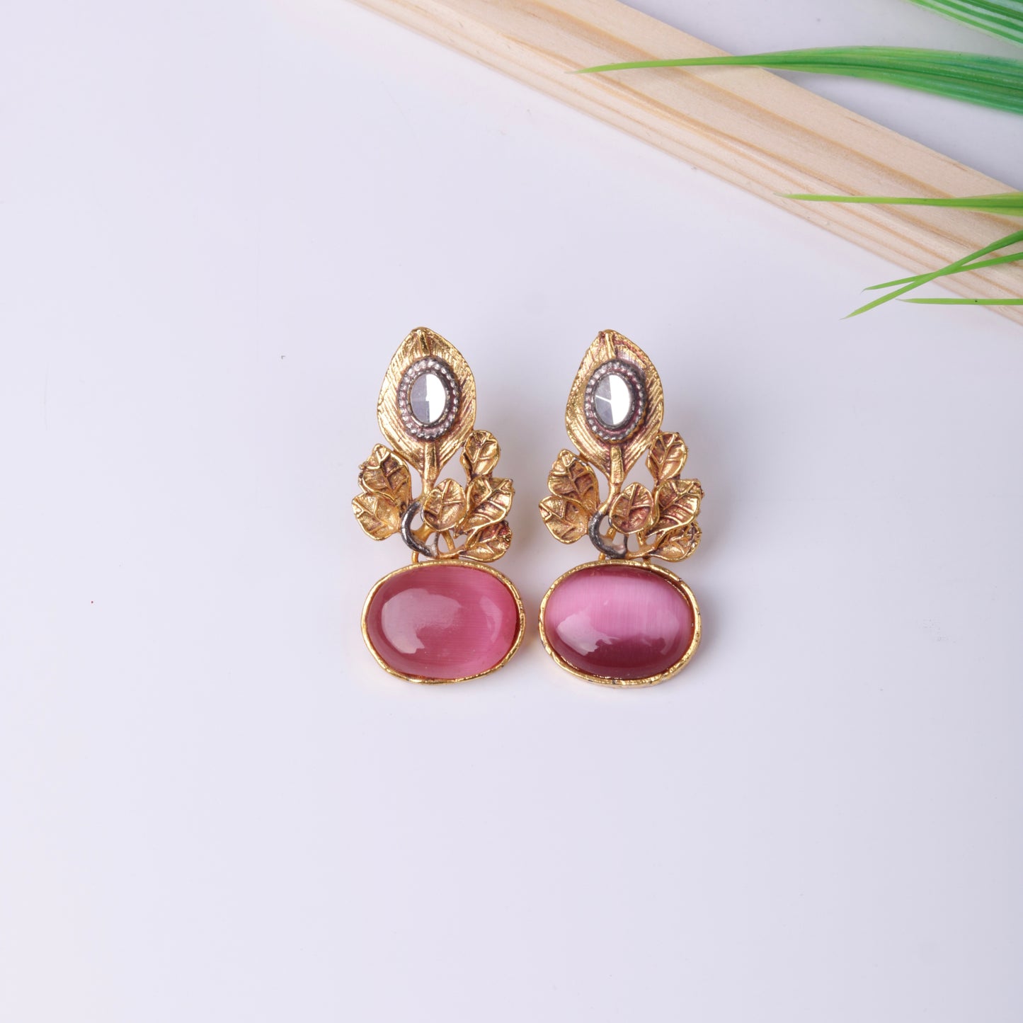 Designer's  Leaf Studs