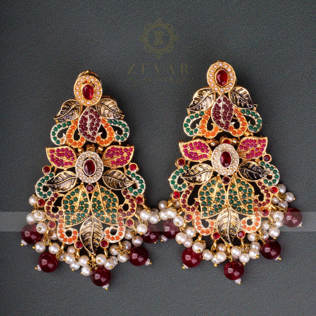 Naurattan Earrings - 64