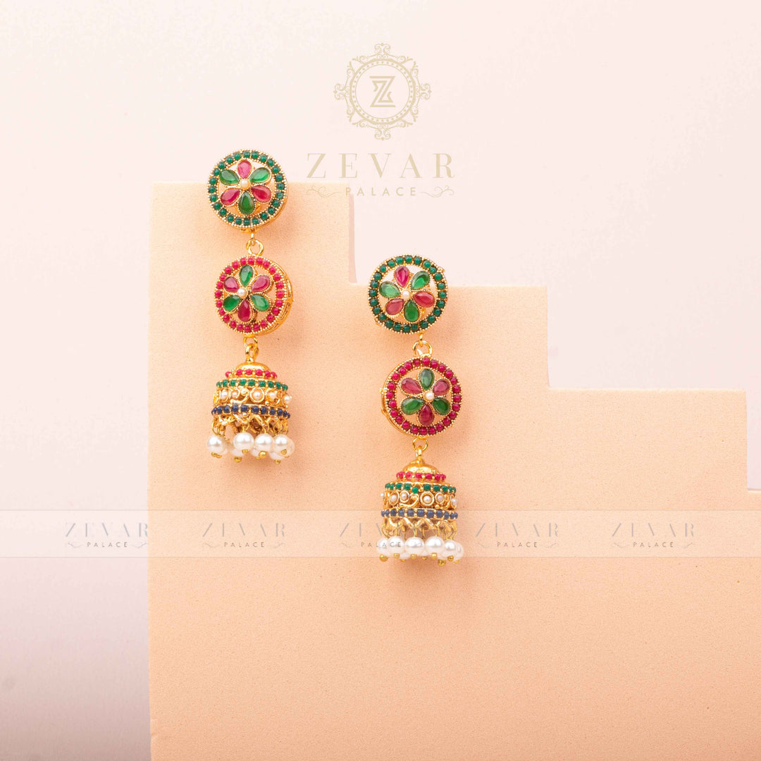 Naurattan Earrings - 71