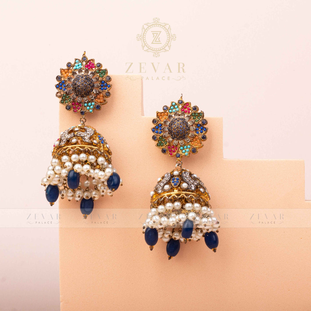 Naurattan Earrings - 77
