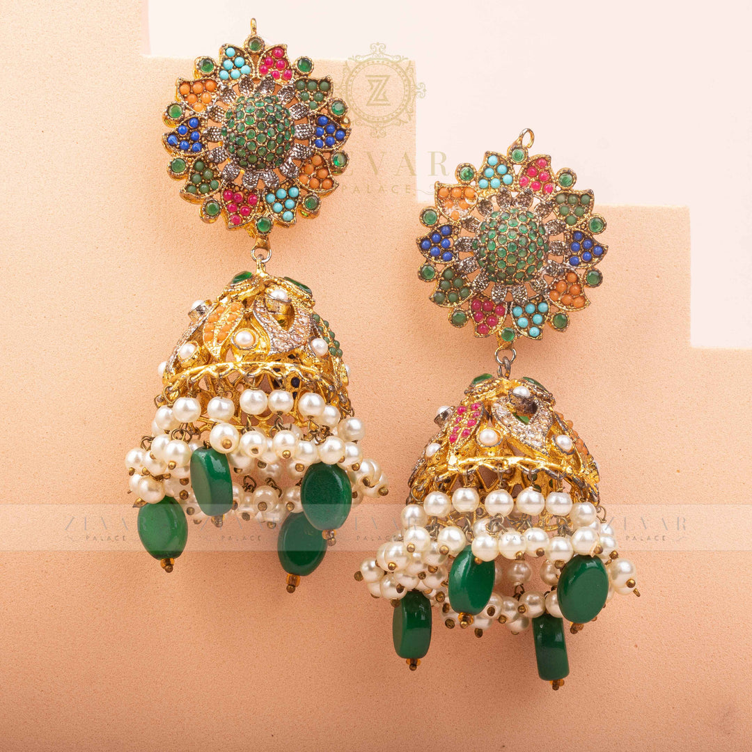 Naurattan Earrings - 80
