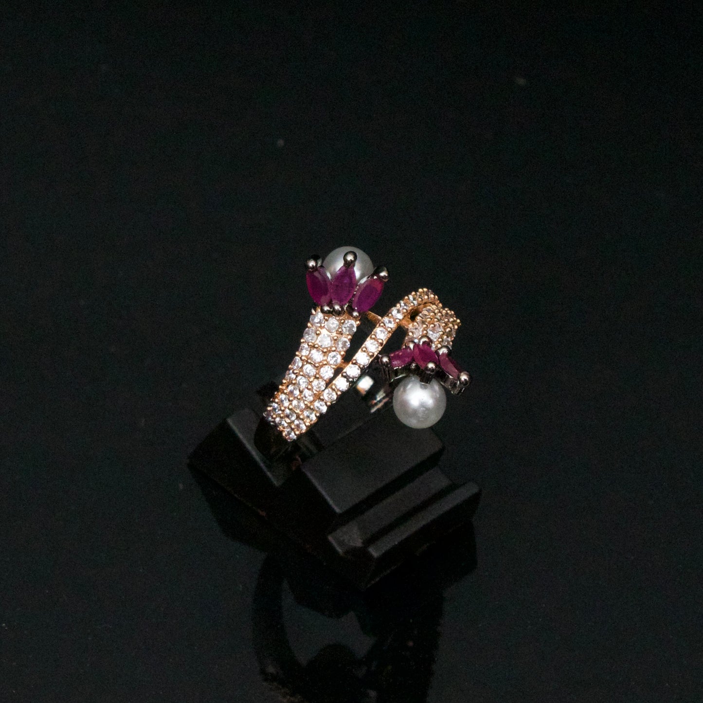Double Pearl Ring