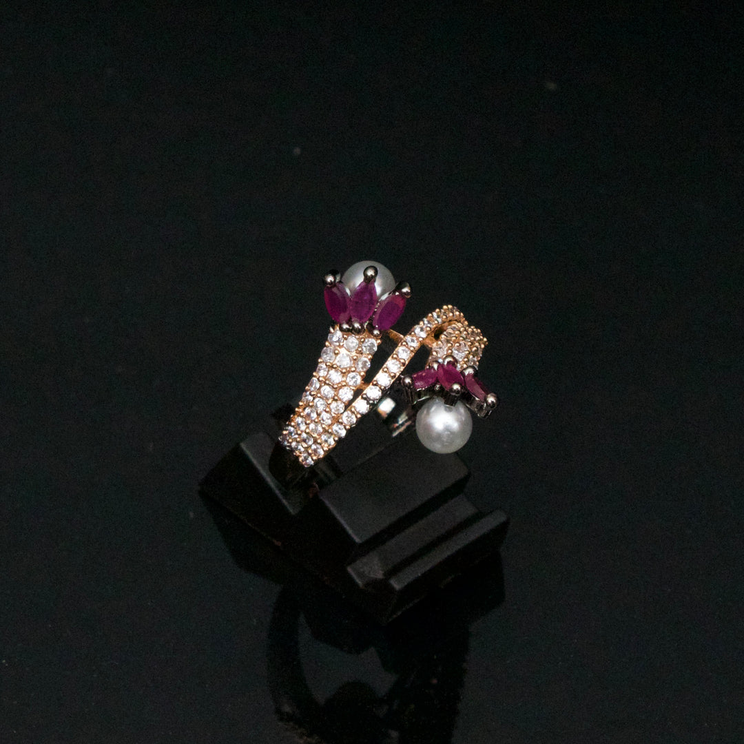 Double Pearl Ring