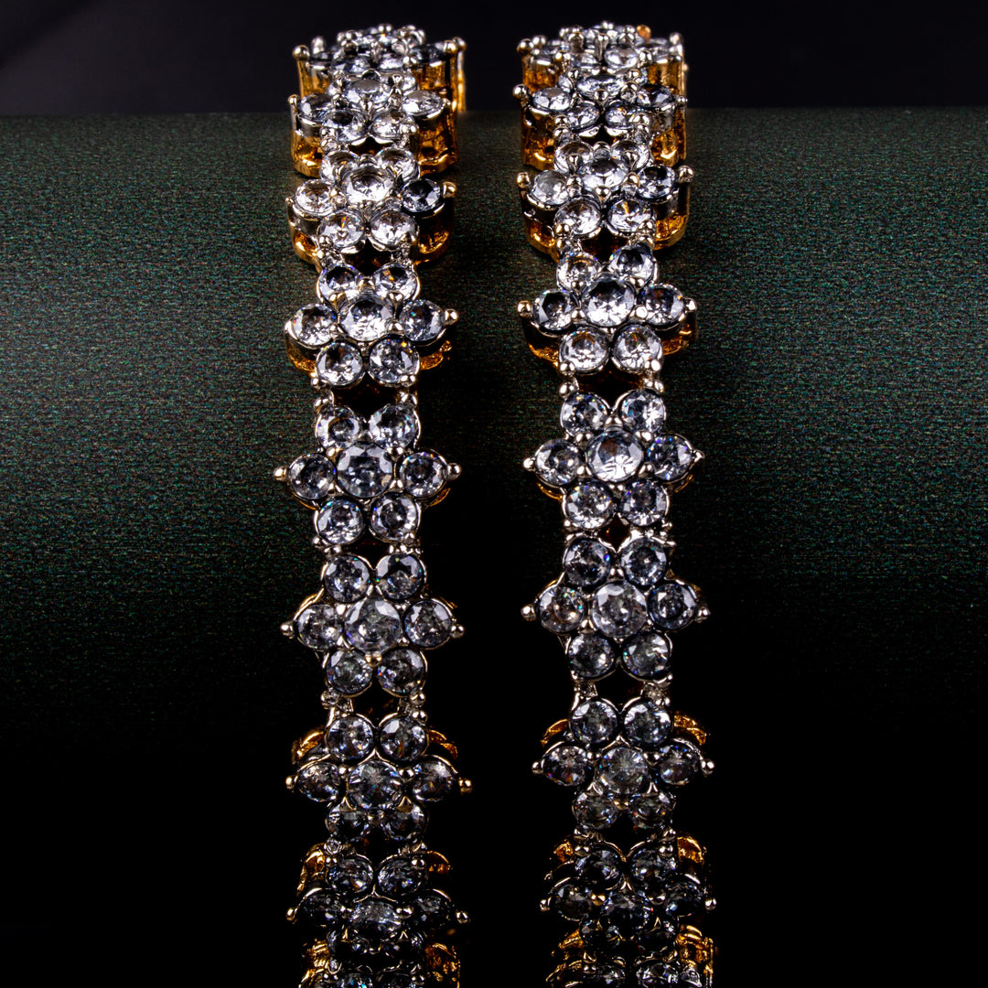 Premium Zircon Flower Bangle