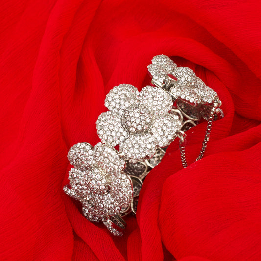 Elegant Real Zircon Single Bangle