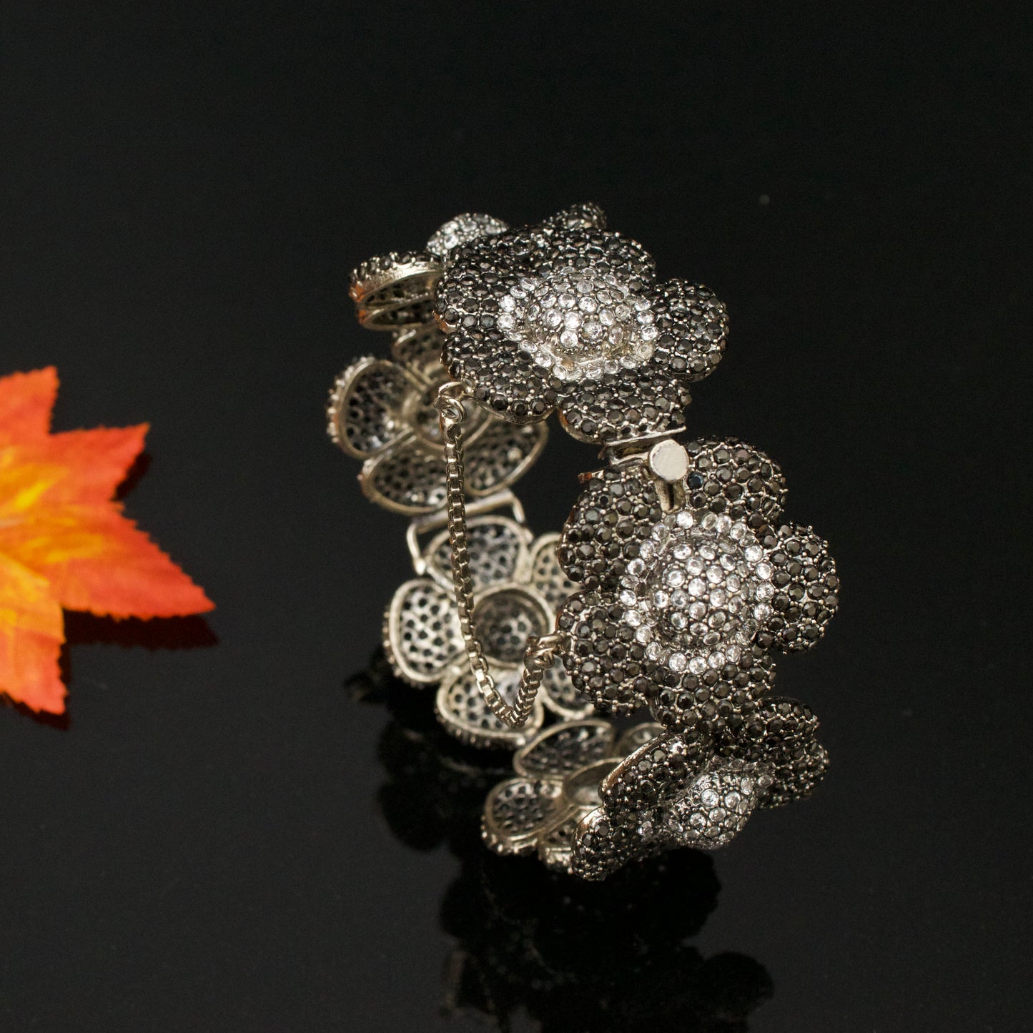 Elegant Real Zircon Single Bangle