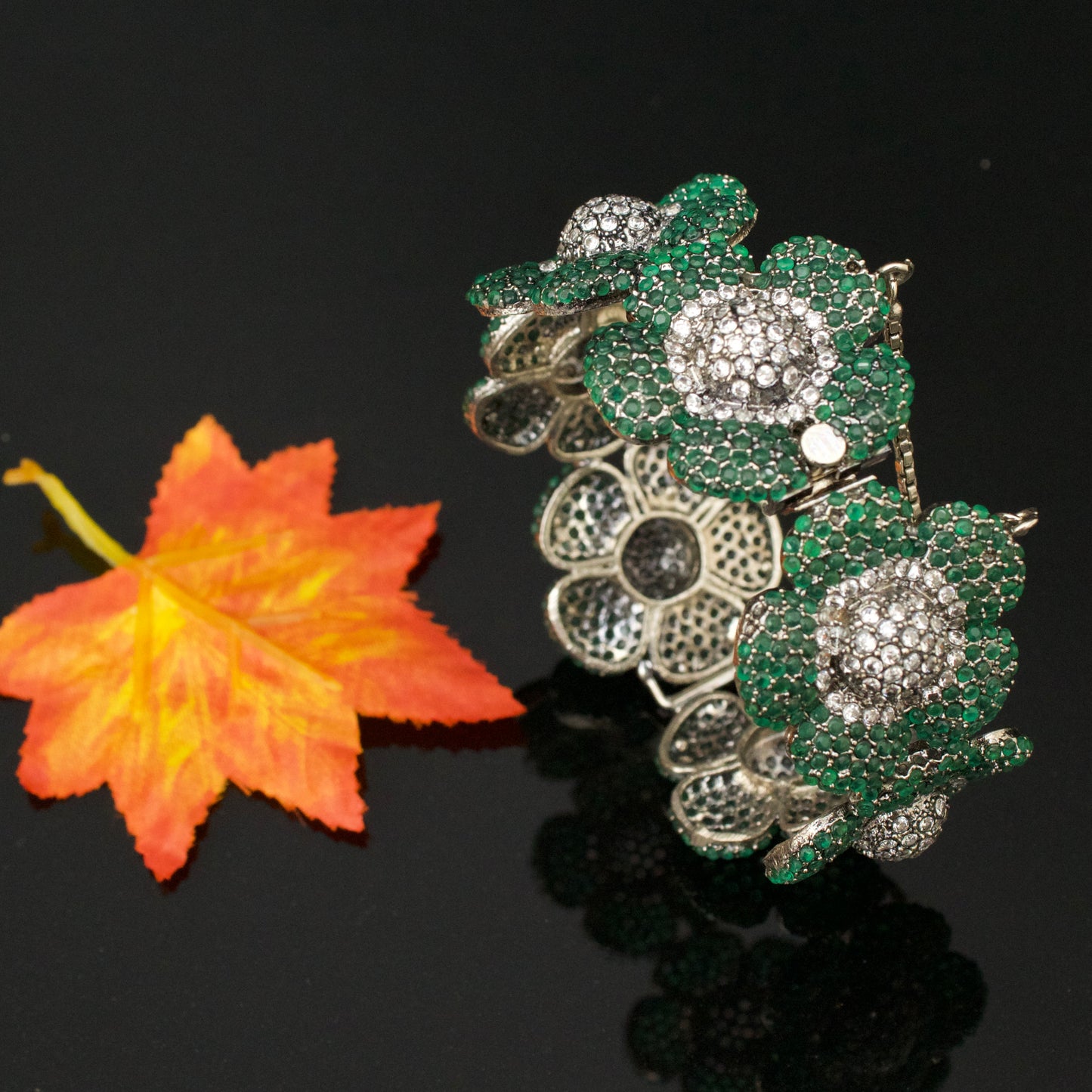 Elegant Real Zircon Single Bangle