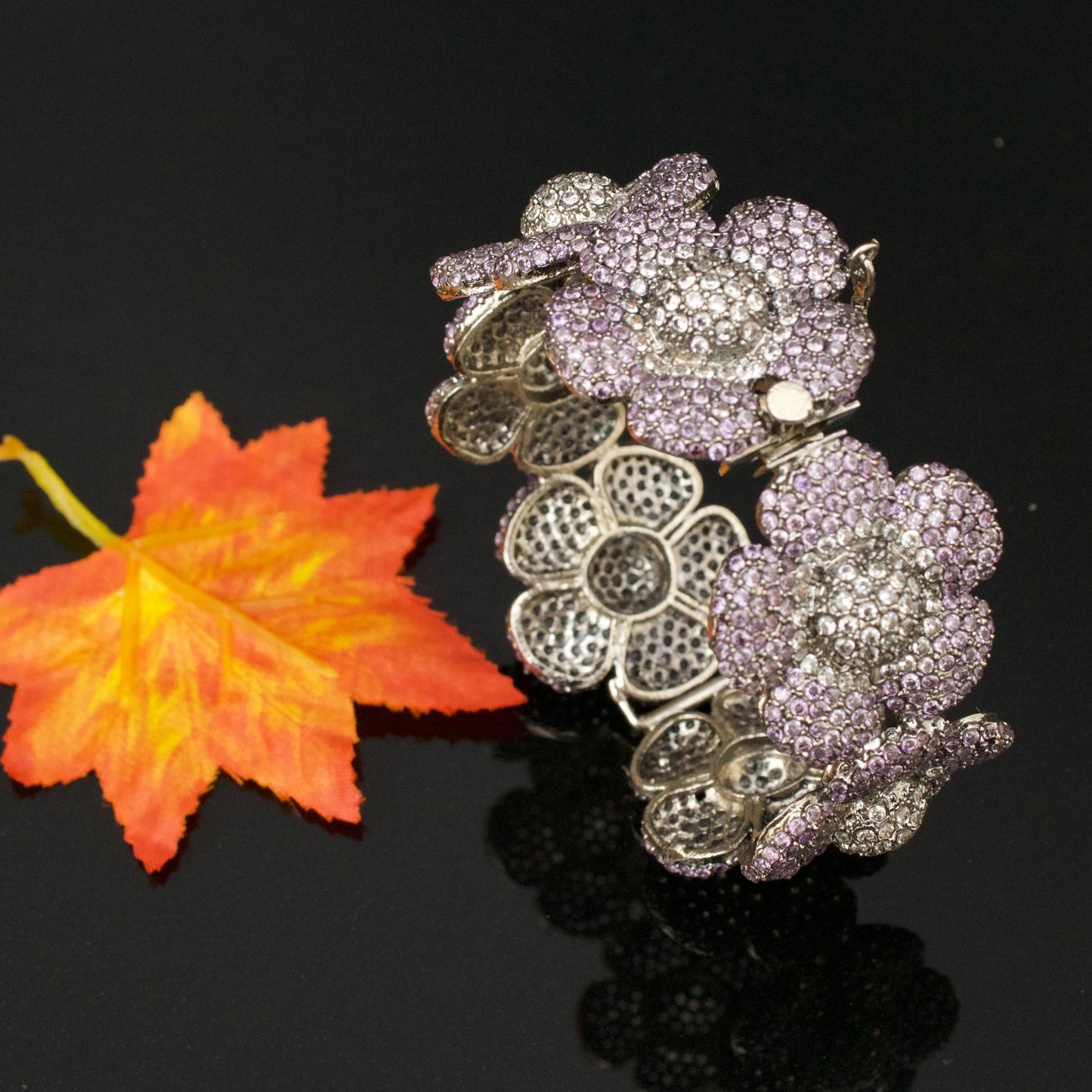 Elegant Real Zircon Single Bangle