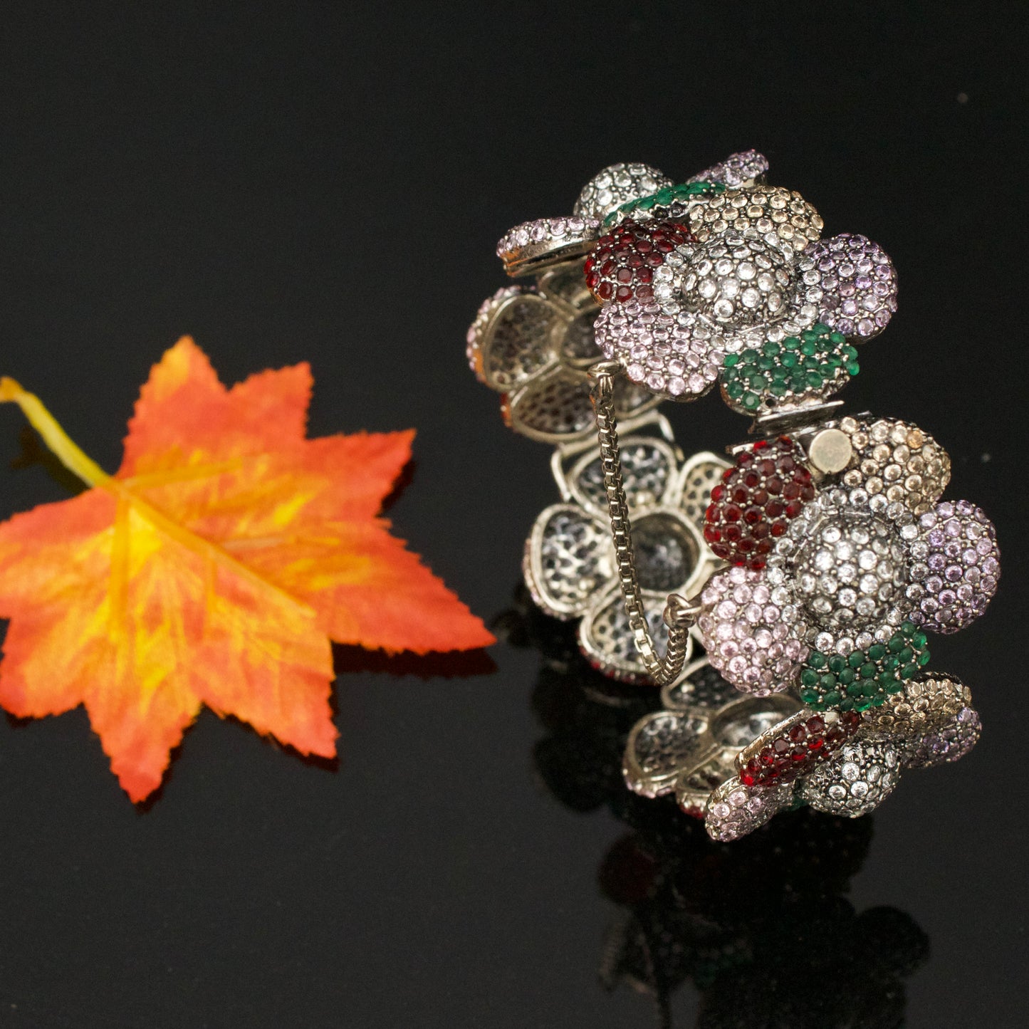 Elegant Real Zircon Single Bangle