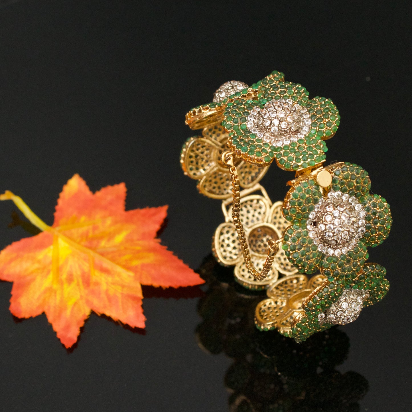 Elegant Real Zircon Single Bangle
