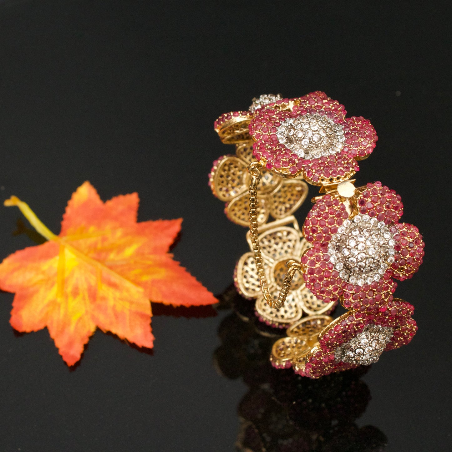Elegant Real Zircon Single Bangle