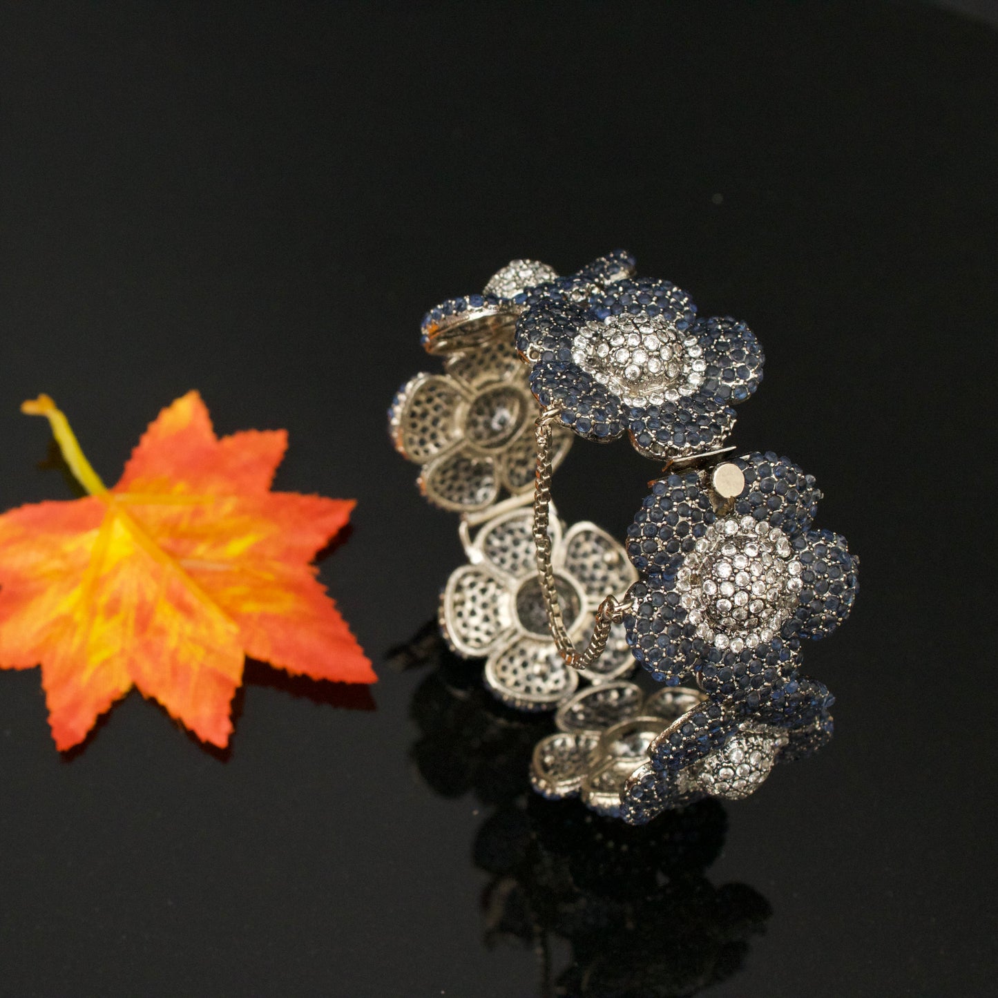Elegant Real Zircon Single Bangle