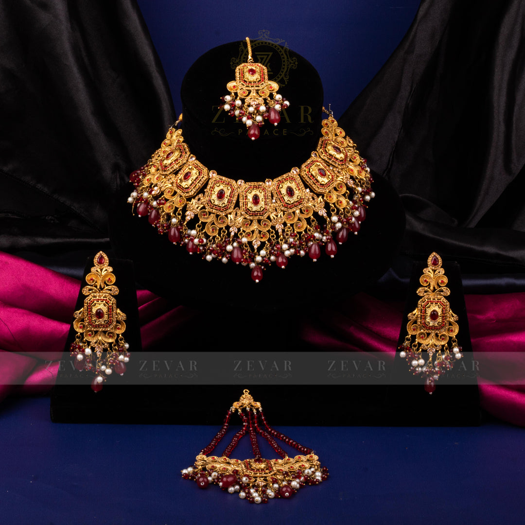 Bridal Stunning Kundan Set - 074