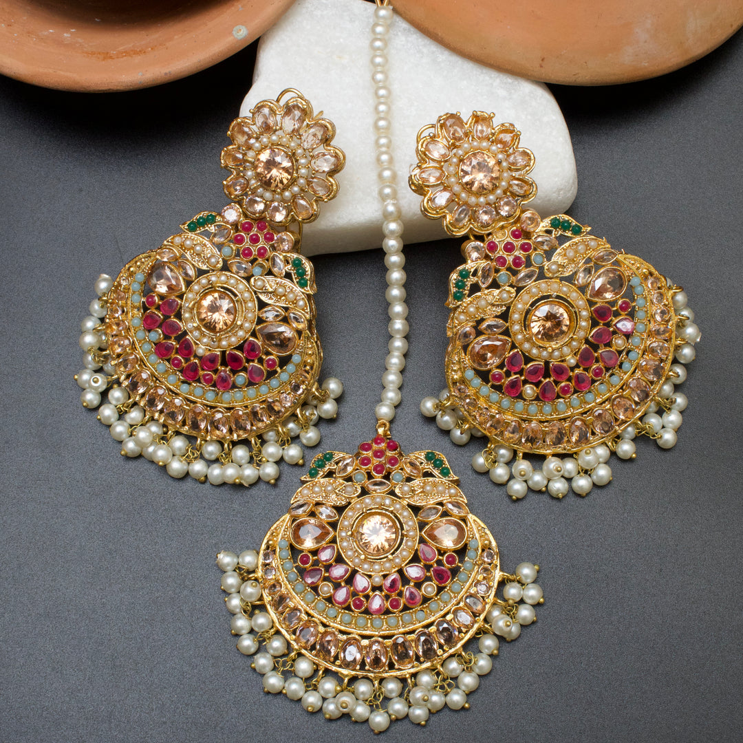 Exquisite Earrings with Teeka