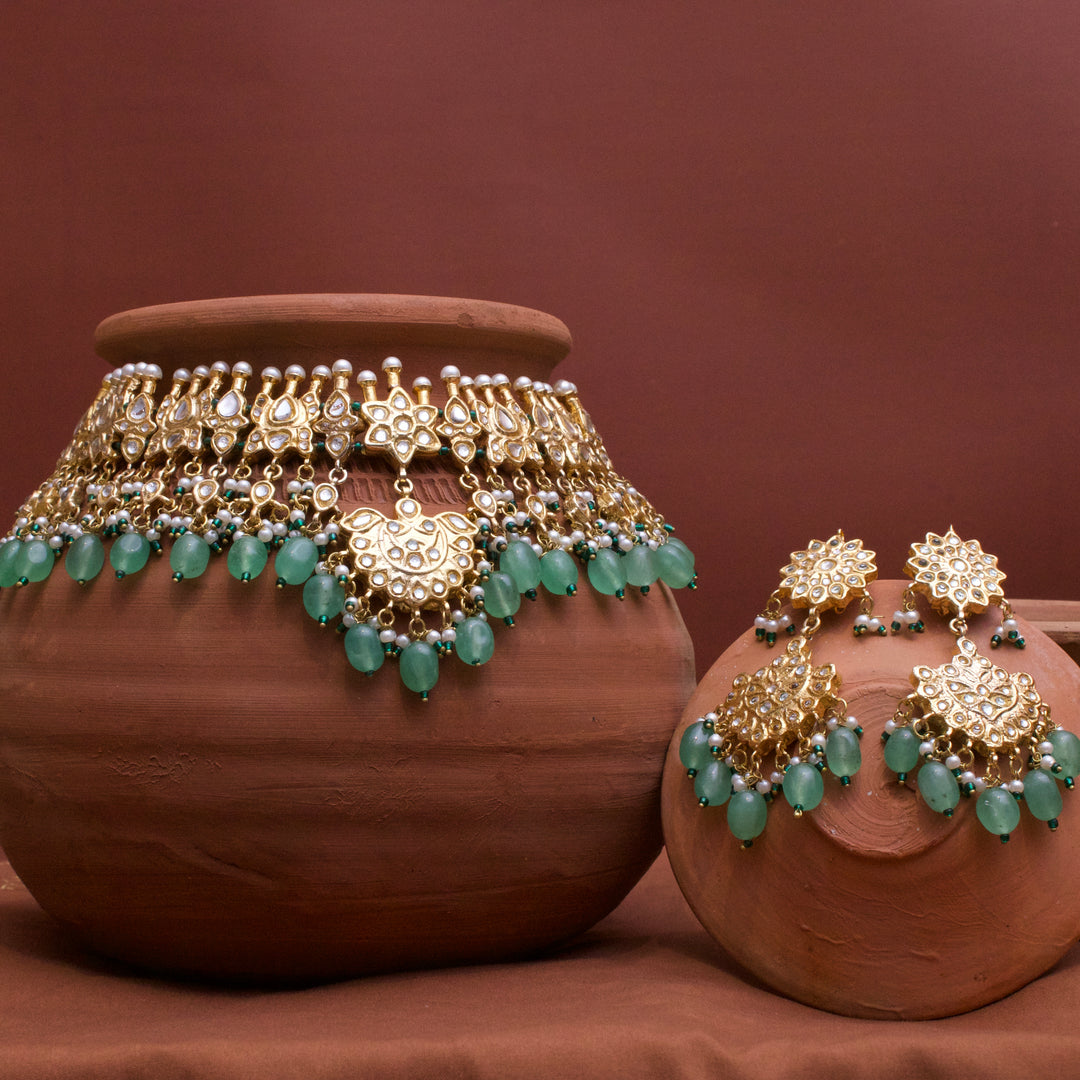 Splendid Green Beads Set 02