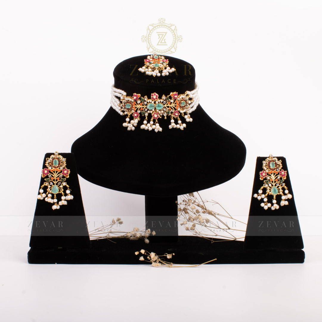 Naurattan Stones Set with Teeka