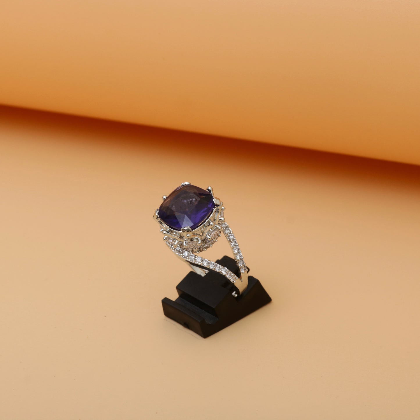 Diamonds Crystals Ring