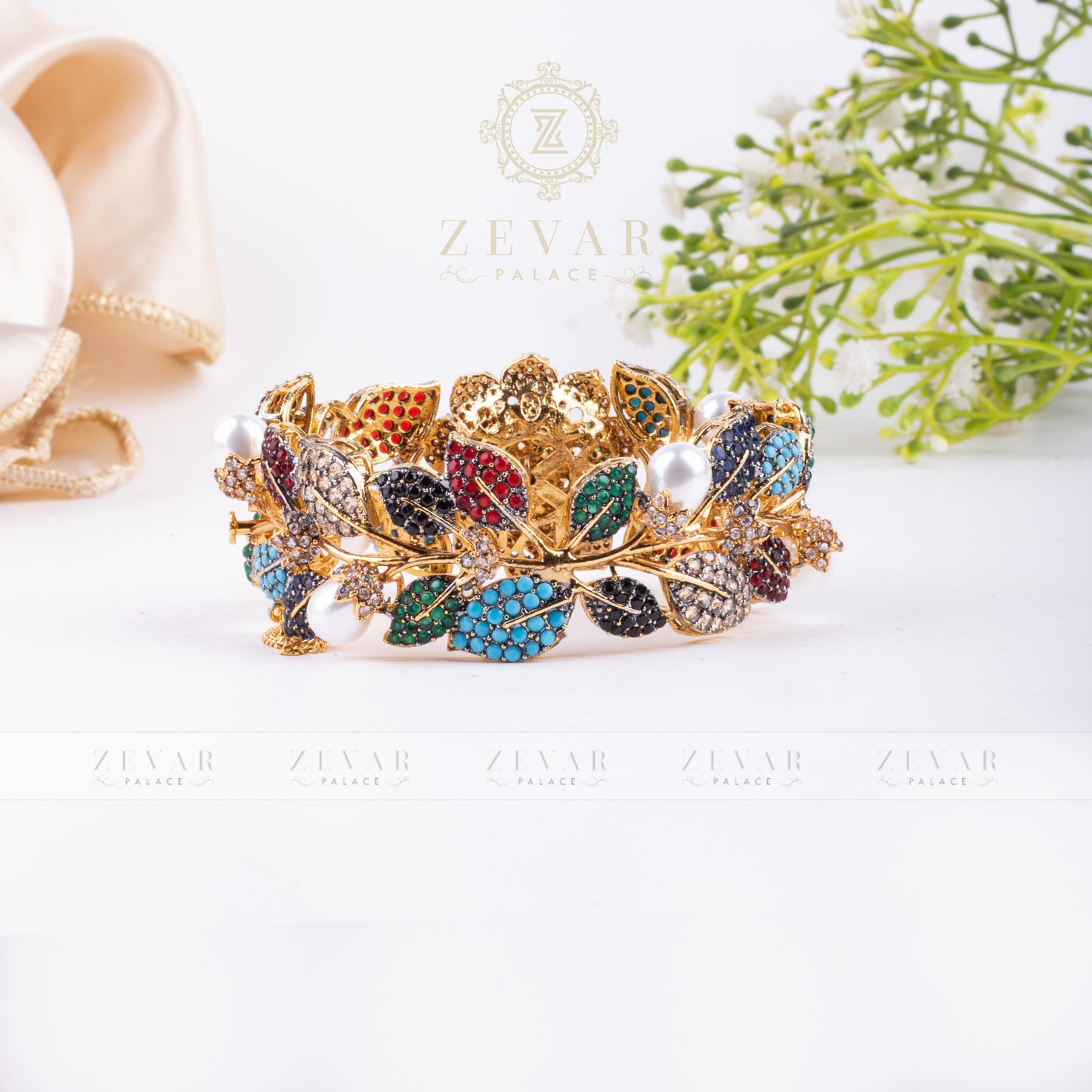 Orchid Flower Single Bangle Multi