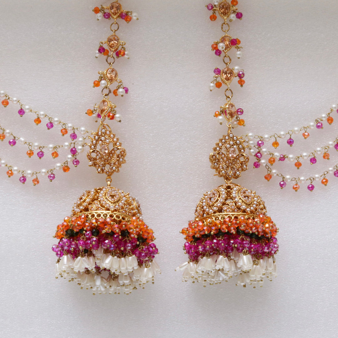 Bridal Naurattan Necklace Set