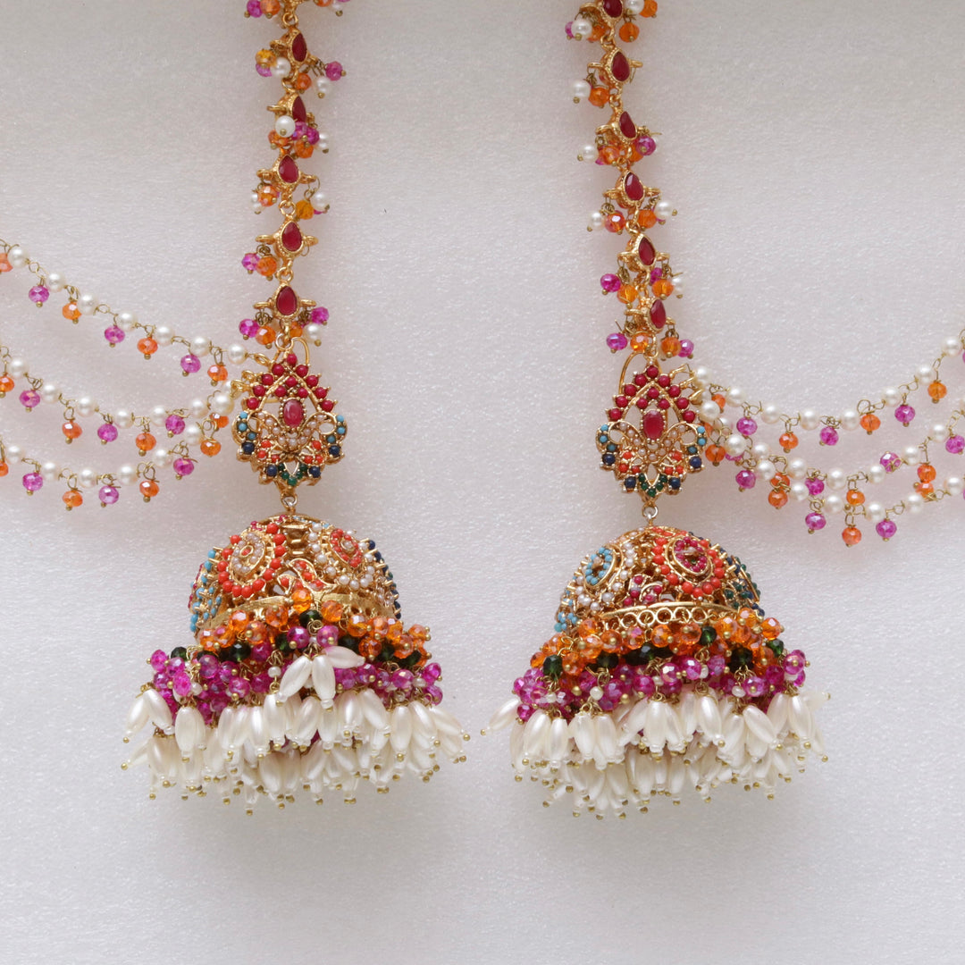 Bridal Naurattan Necklace Set