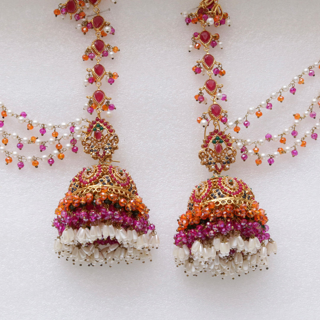 Bridal Naurattan Necklace Set