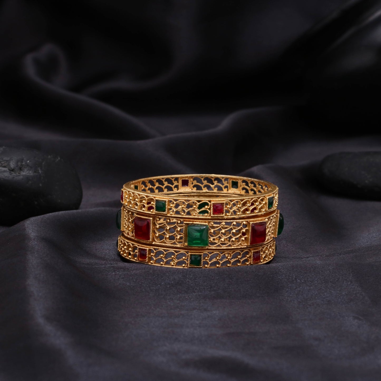 Rajwari Three Piece Multi Bangle