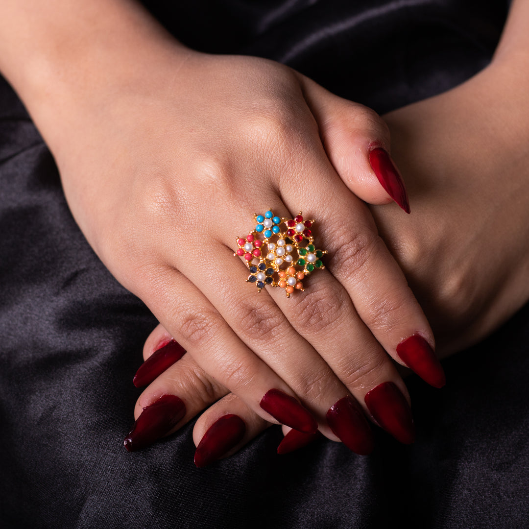 Zircoon Flower Ring - 01
