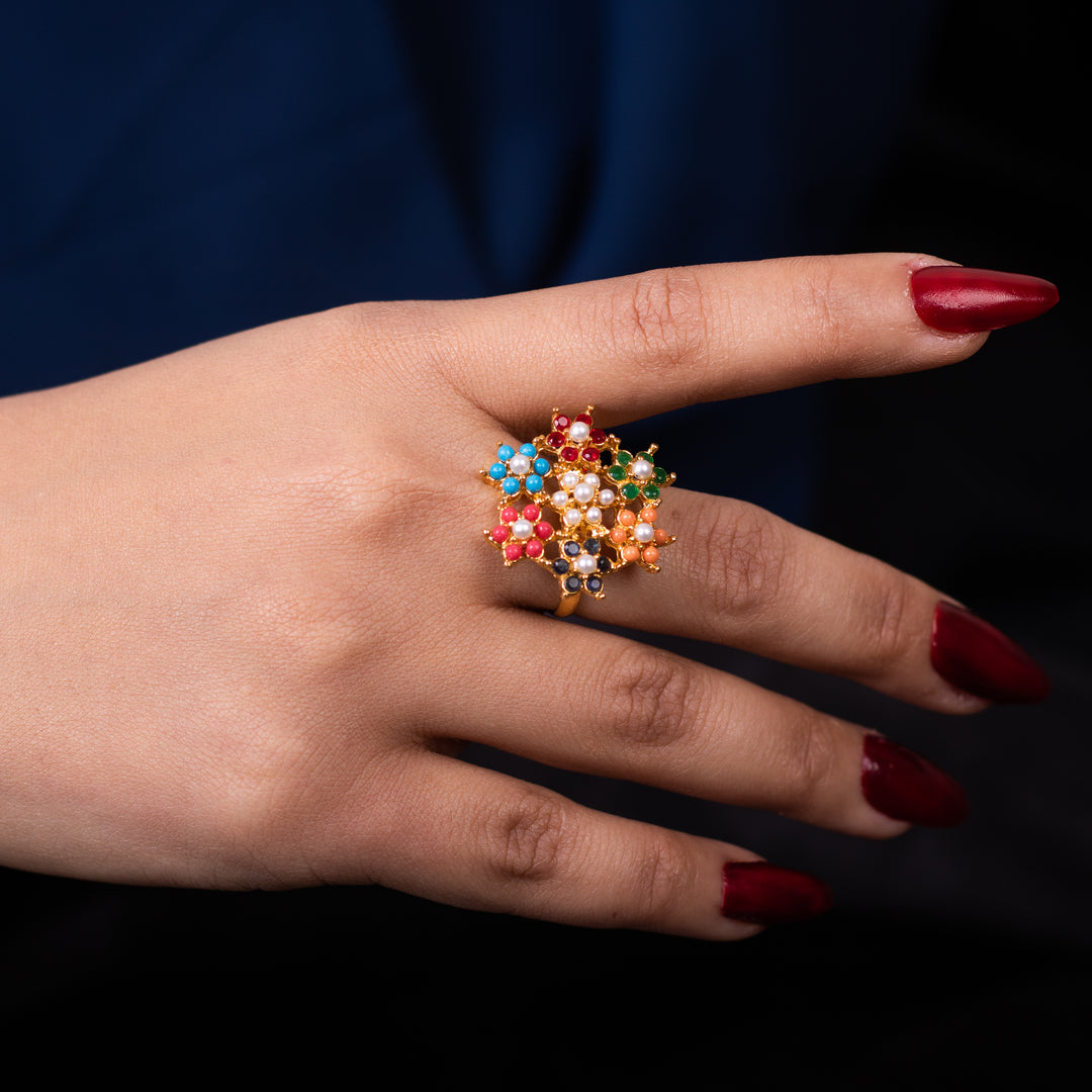 Zircoon Flower Ring - 01