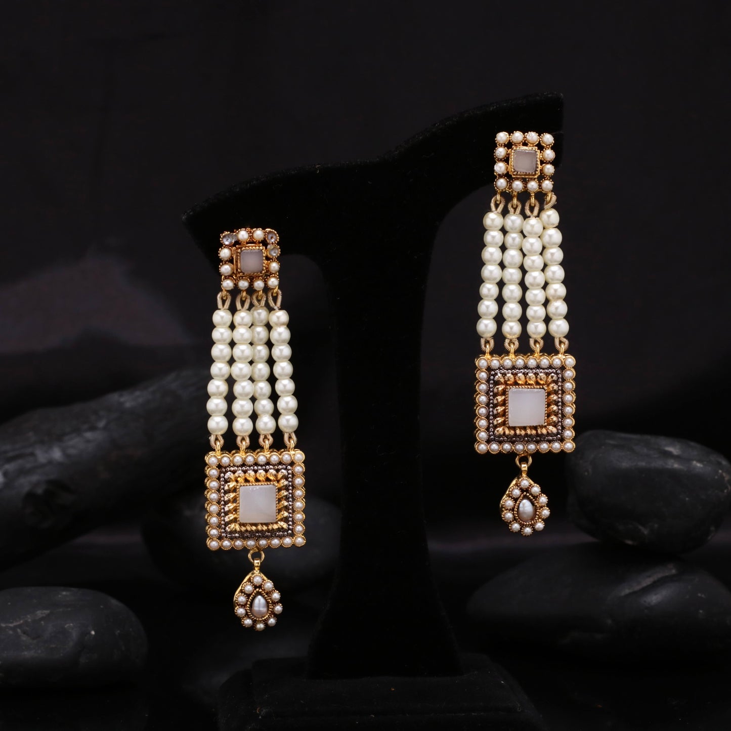 Tribal Rectangular Earrings
