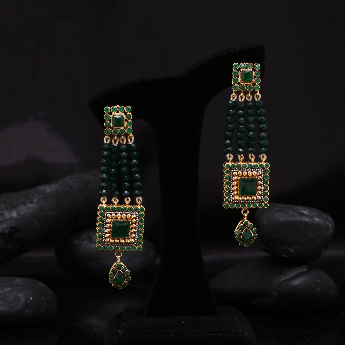 Tribal Rectangular Earrings