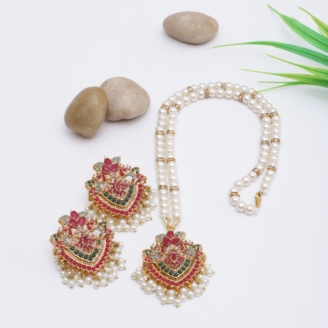 Twisted Naurattan Mala Set